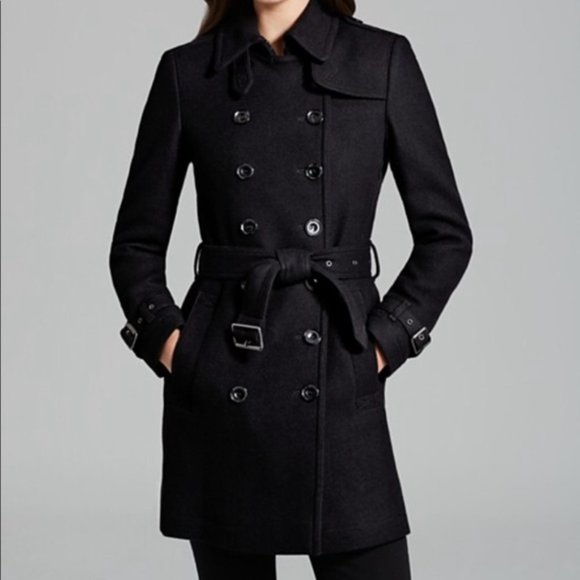 Burberry Jackets & Blazers - Burberry Crombrook Classic Wool Trench Coat
